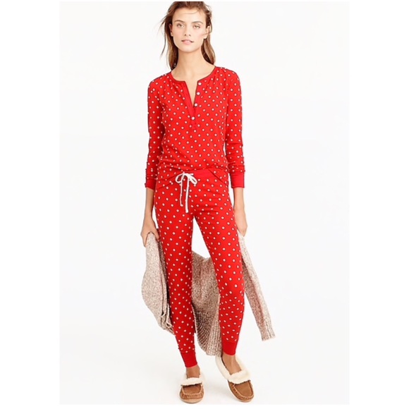 J. Crew Other - J. Crew • New Red Polka Dot Pajama Set